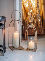 Next Gallery Home Gold Ancola Antique Lantern Candle Holder 38cm- Buy online at McGrocer