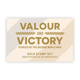 Royal Mail WWII gold stamp set limited edition (British brand)