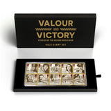 Royal Mail WWII gold stamp set limited edition (British brand)