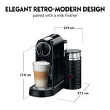 De'Longhi Nespresso Citiz coffee machine with Aeroccino milk frother - British product