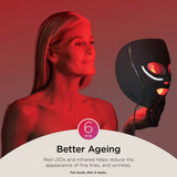 Shark CryoGlow LED anti-ageing mask Blue Frost, imported from the UK