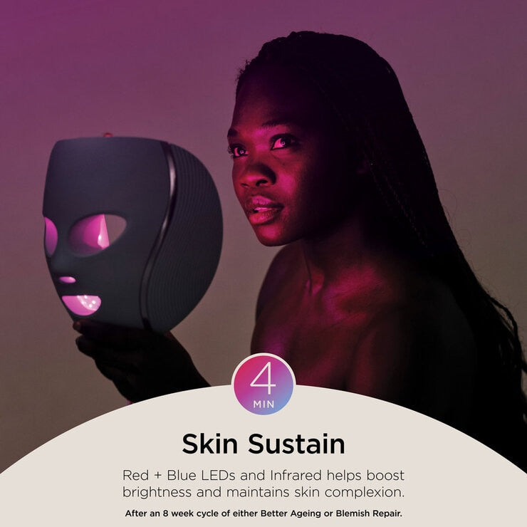 Shark CryoGlow LED anti-ageing mask Blue Frost, imported from the UK