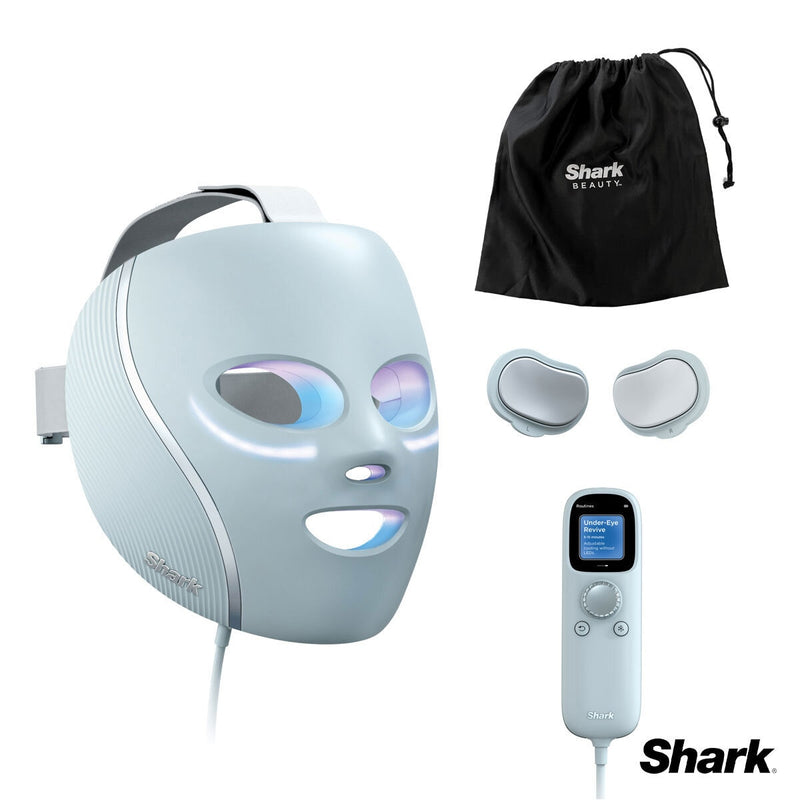 Shark CryoGlow LED anti-ageing mask Blue Frost, imported from the UK