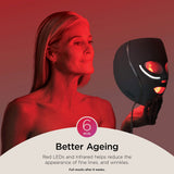 Shark CryoGlow LED anti-ageing mask Blue Frost, imported from the UK