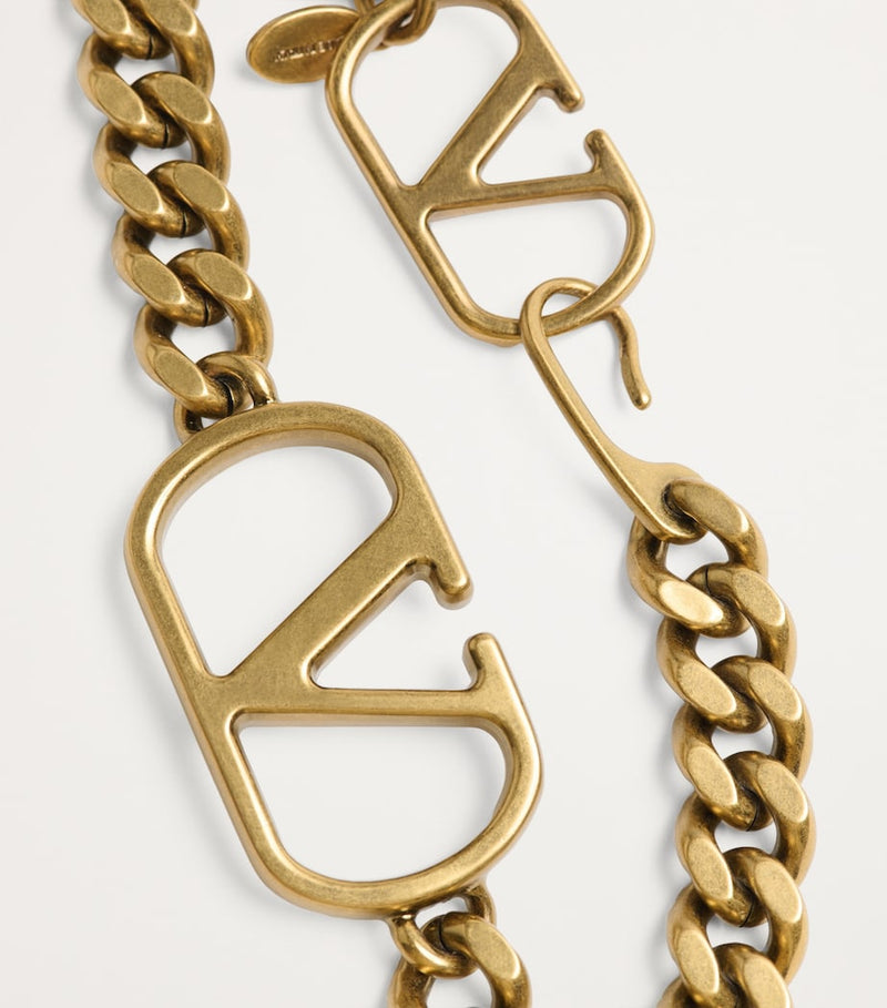 Valentino Garavani VLogo chain belt brass (British brand)