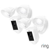 Costco UK Ring Hardwired Floodlight Cam Plus Security Camera in White - 2 Pack- Buy online at McGrocer
