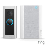 Ring Video Doorbell Pro 2 with Chime Pro hardwired, imported from the UK