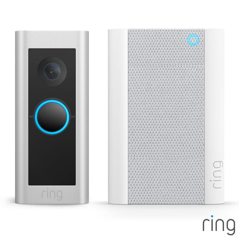 Ring Video Doorbell Pro 2 with Chime Pro hardwired, imported from the UK