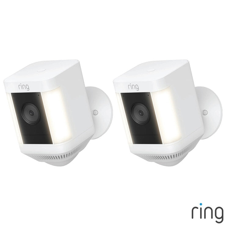 Ring Spotlight Cam Plus white 2 pack, imported from the UK