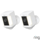 Ring Spotlight Cam Plus white 2 pack, imported from the UK