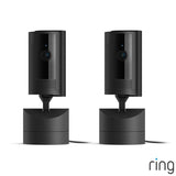Ring Pan-Tilt Indoor Cam 2 Pack black security camera - British product