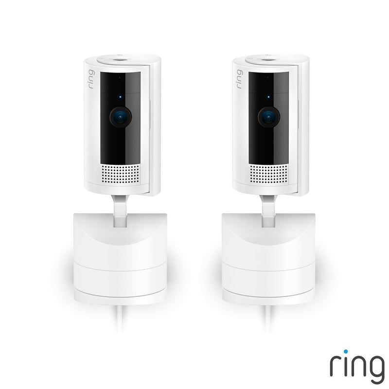 Ring indoor security camera white 2 pack, imported from the UK