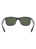 Ray-Ban Andy schwarze Sonnenbrille mit Nylonrahmen, britische Version