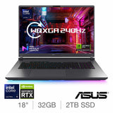 Costco UK ASUS ROG Strix G18 Intel Core Ultra 9 32GB RAM 2TB SSD NVIDIA RTX 5080 18 Inch Gaming Laptop- Buy online at McGrocer