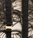 Bordelle bestickte Perlen-Strumpfhalter, UK-Version