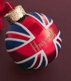 Harrods Union Jack 2026 bauble - British product