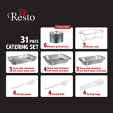 Resto 31 piece catering set, imported from the UK