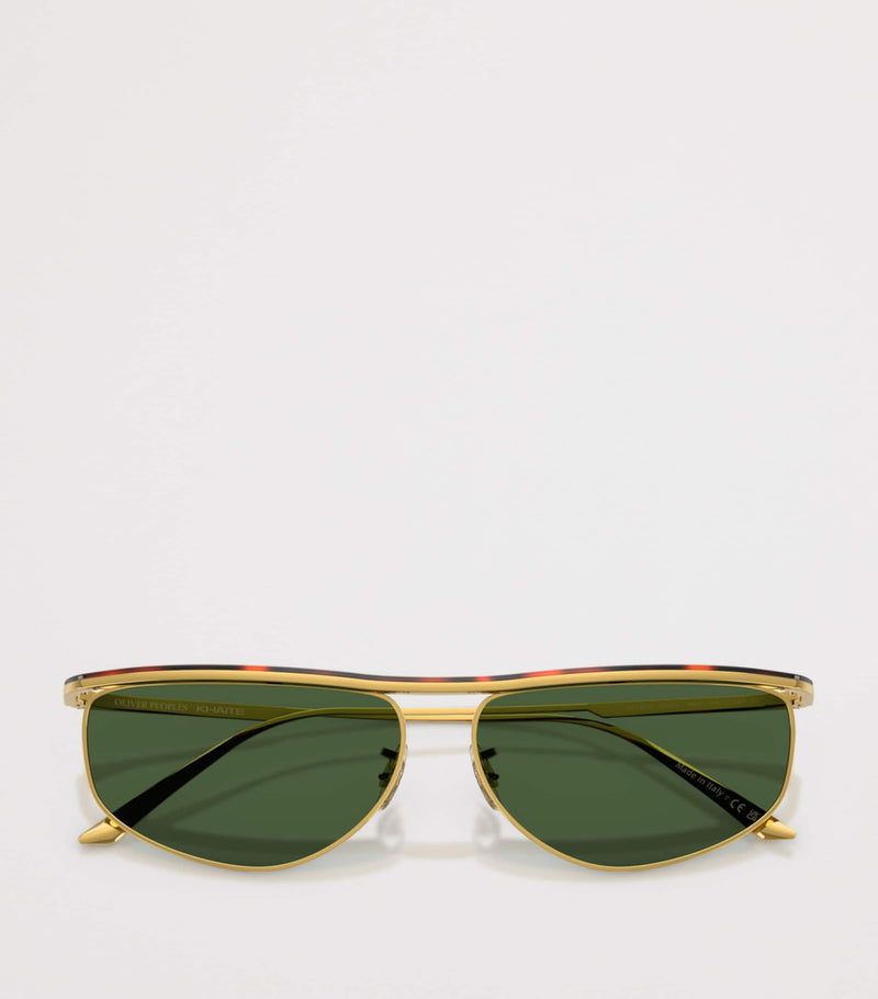 Oliver Peoples 1986C steel oval sunglasses, imported from the UK