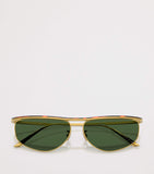 Oliver Peoples 1986C steel oval sunglasses, imported from the UK
