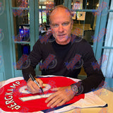 Allstarsignings signed framed Arsenal shirts Henry Bergkamp, UK version