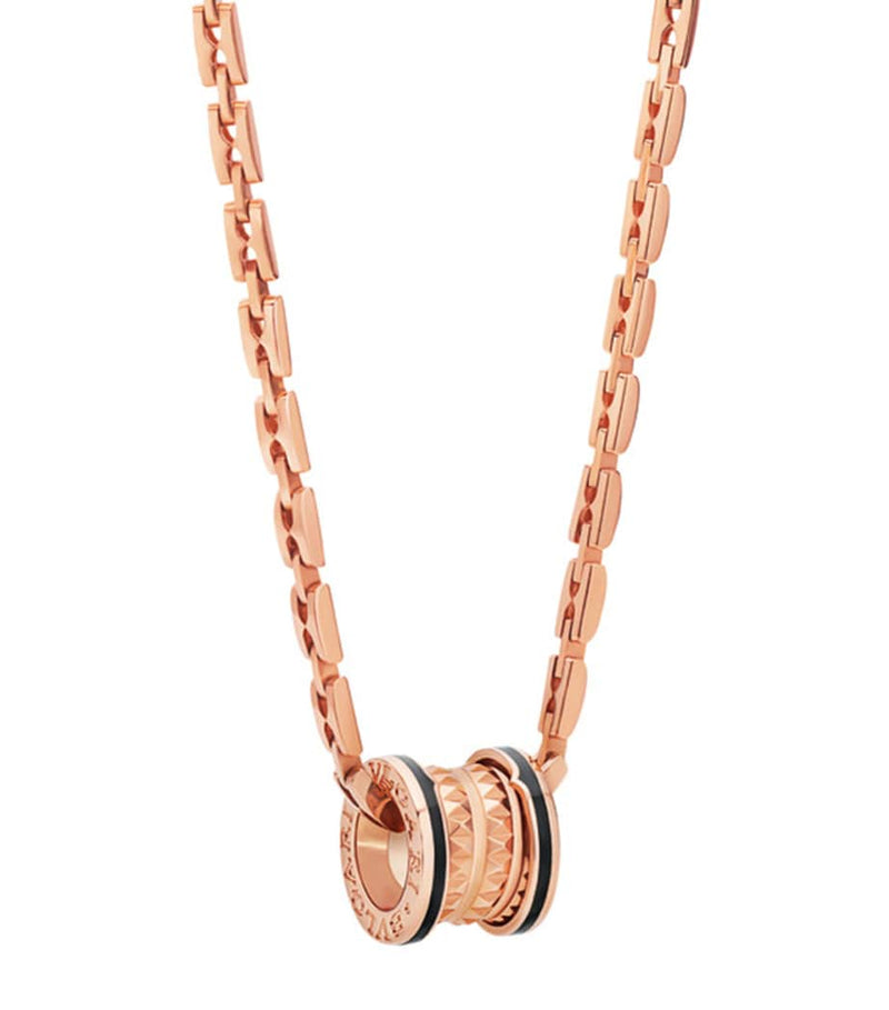 Bvlgari B.zero1 rose gold ceramic pendant - British product