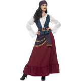 Superdrug Smiffys Deluxe Pirate Buccaneer Beauty Costume Purple- Buy online at McGrocer