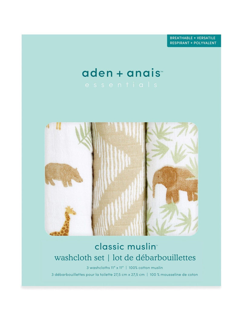 aden + anais muslin washcloths 3 pack, UK version