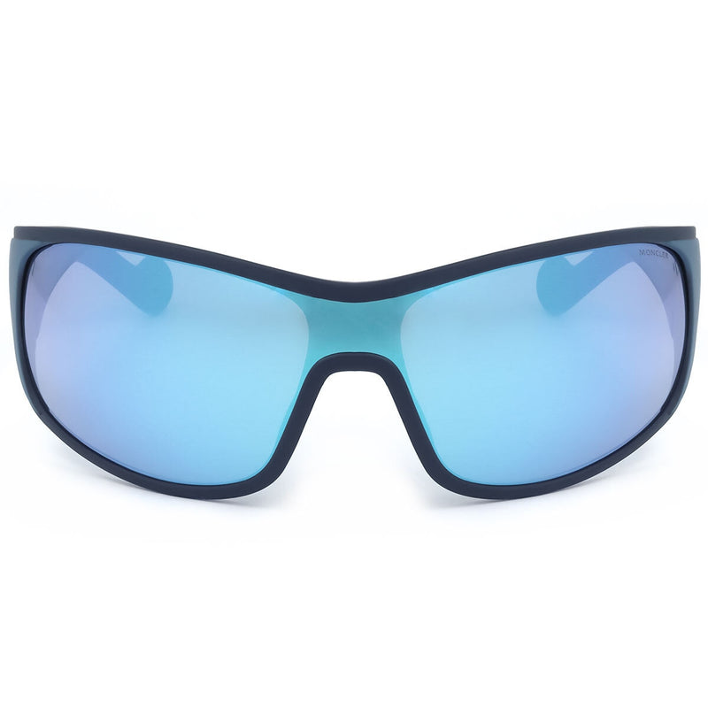 Moncler ML0129 sunglasses blue plastic frame blue lenses (British brand)