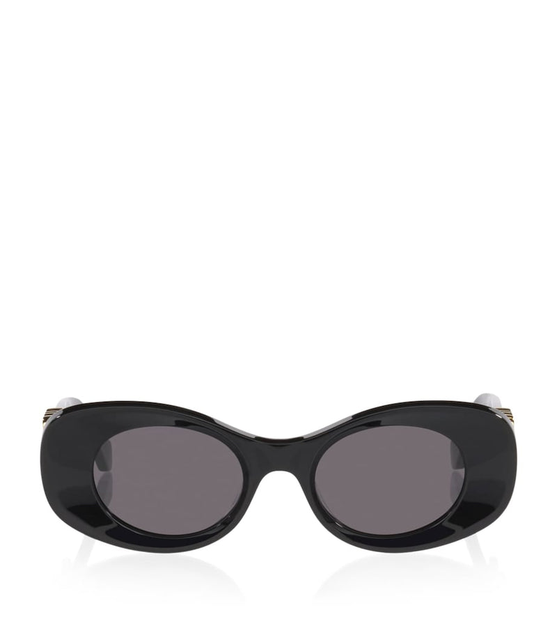 Loewe oval bevelled acetate sunglasses with Anagram, UK version