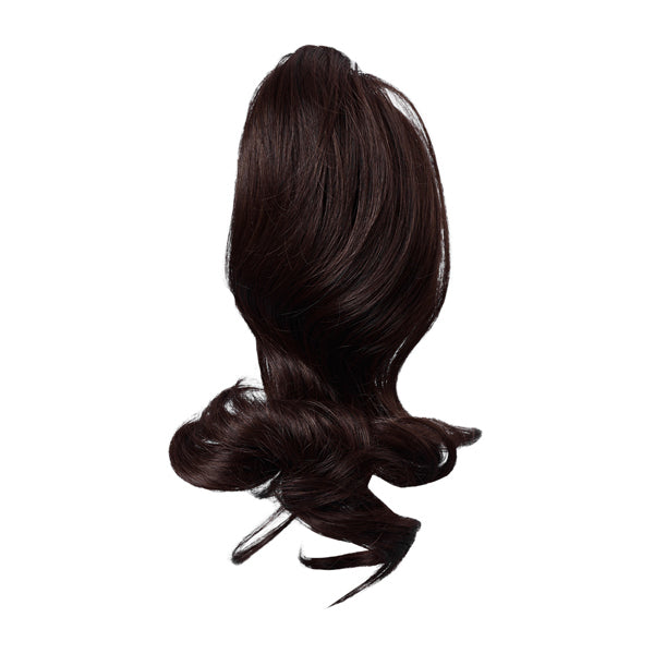 Livingandhome wavy ponytail hair extension dark brown 30cm, UK version