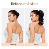 Livingandhome wavy ponytail hair extension dark brown 30cm, UK version