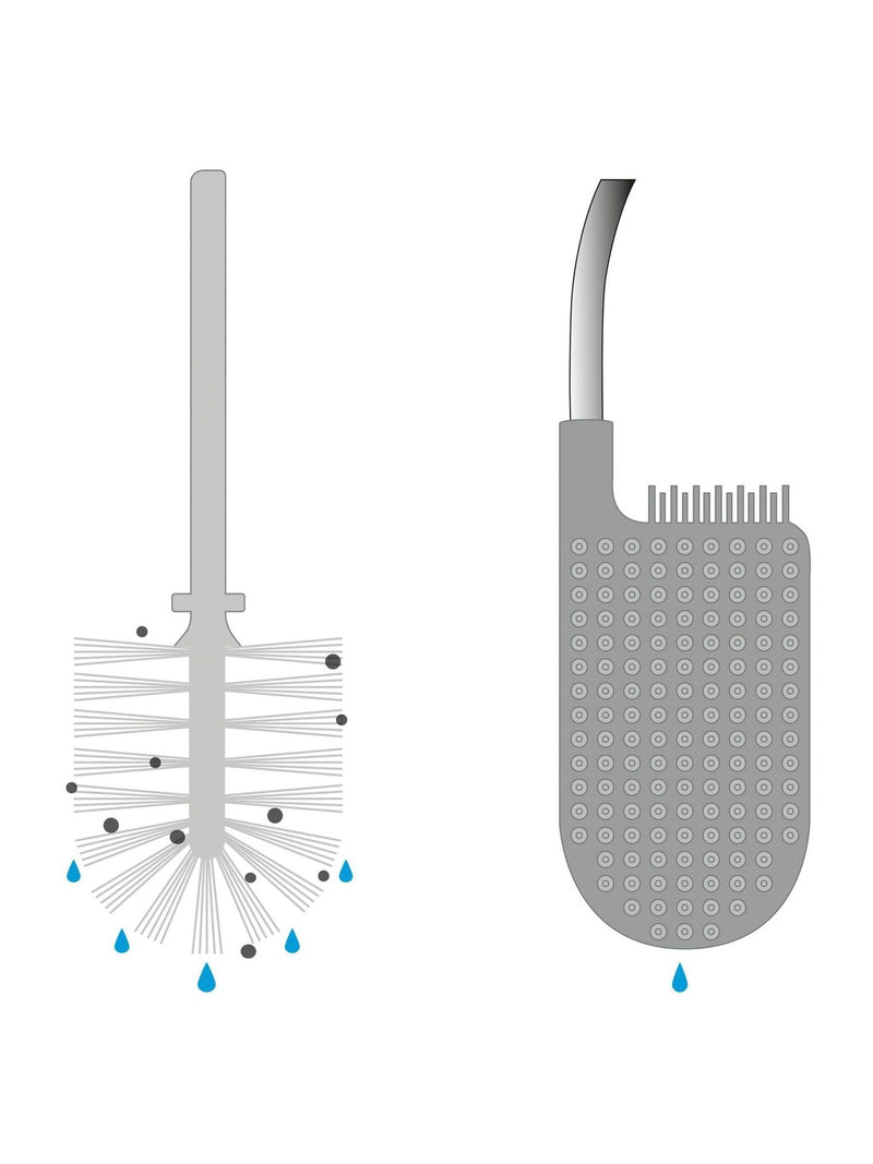 Joseph Joseph Grey Flex Lite toilet brush, UK version