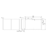 Tavistock Endure 2 Door Mirror Cabinet 65.8x104.8x12.9 cm, UK version