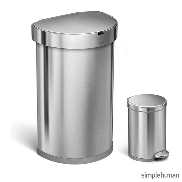 simplehuman 45L sensor bin and 4.5L pedal bin (British brand)