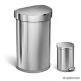 simplehuman 45L sensor bin and 4.5L pedal bin (British brand)