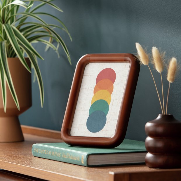 Habitat chunky wooden walnut picture frame 5x7 inch (British brand)