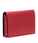 Harrods Smythson Leather Panama Folded Card Holder- Buy online at McGrocer