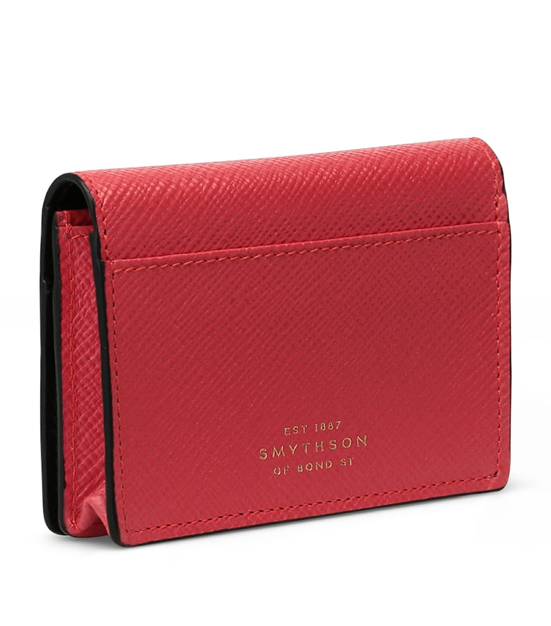 Smythson Panama folded card holder leather, UK version