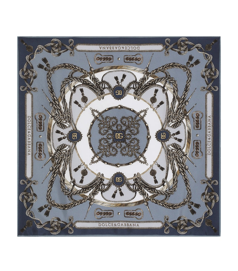 Dolce&Gabbana silk printed foulard 70cm (British brand)