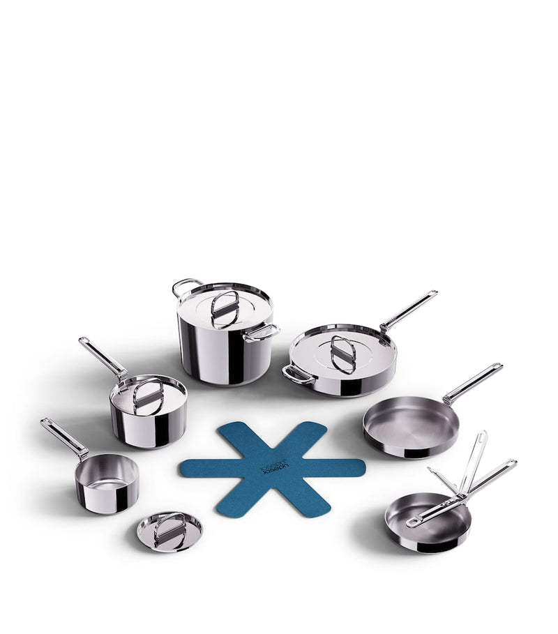 Joseph Joseph Space Steel 6-Piece Cookware Set, UK version