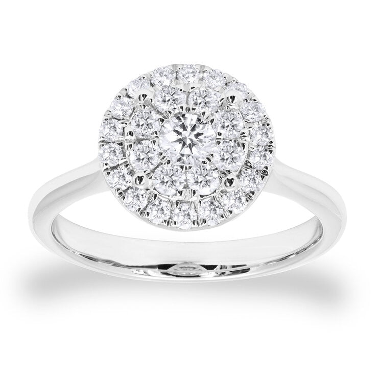 Costco diamond ring round brilliant cut 0.62ctw size N, UK version