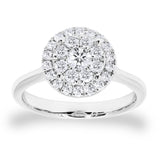 Costco diamond ring round brilliant cut 0.62ctw size N, UK version
