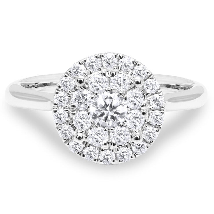 Costco diamond ring round brilliant cut 0.62ctw size N, UK version