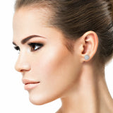 Costco round brilliant cut diamond earrings 1.22ctw white gold - British product