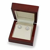 Costco round brilliant cut diamond earrings 1.22ctw white gold - British product
