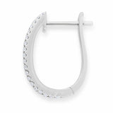 Costco 1.52ctw diamond hoop earrings 18ct white gold - British product