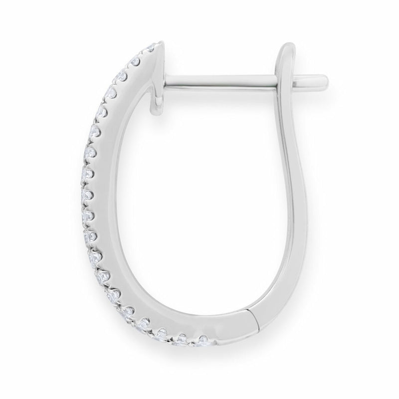 Costco 1.52ctw diamond hoop earrings 18ct white gold - British product