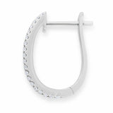 Costco 1.52ctw diamond hoop earrings 18ct white gold - British product