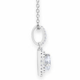 Costco diamond pendant round brilliant cut halo 1.00ctw (British brand)