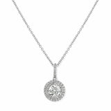 Costco diamond pendant round brilliant cut halo 1.00ctw (British brand)